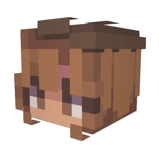 KWISPY1112 Minecraft avatar head, 3D render