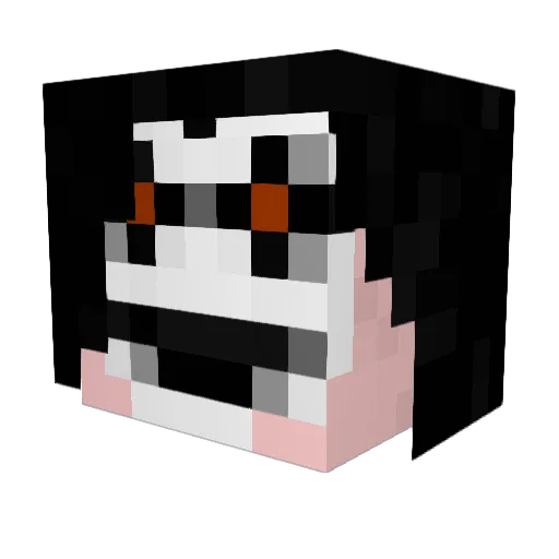 KWSMaster Minecraft avatar head, 3D render