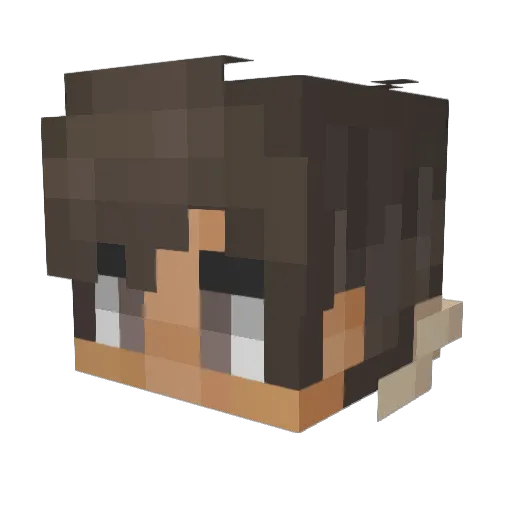 KWdawg98 Minecraft avatar head, 3D render
