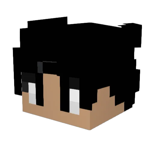 KX7__ Minecraft avatar head, 3D render