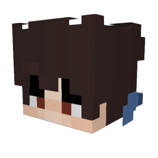KXT22 Minecraft avatar head, 3D render
