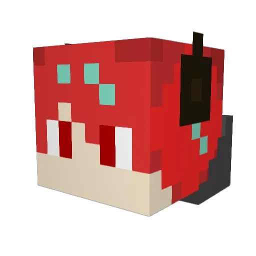 KYATTO56 Minecraft avatar head, 3D render