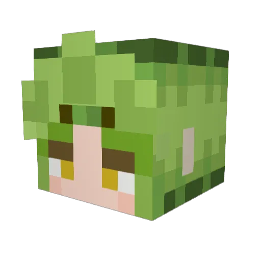 KYBER101 Minecraft avatar head, 3D render