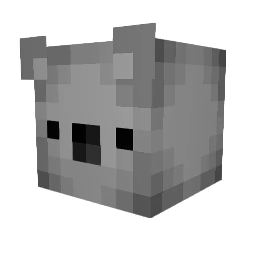 KYOTO_dRoPs Minecraft avatar head, 3D render