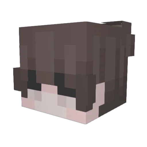 KYOTTV Minecraft avatar head, 3D render