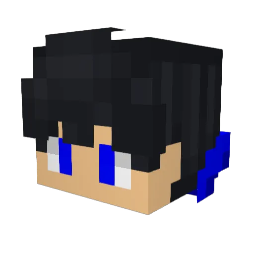 KYRO_PL4YZ Minecraft avatar head, 3D render