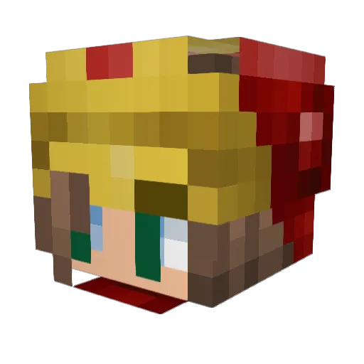KYRSTACY Minecraft avatar head, 3D render