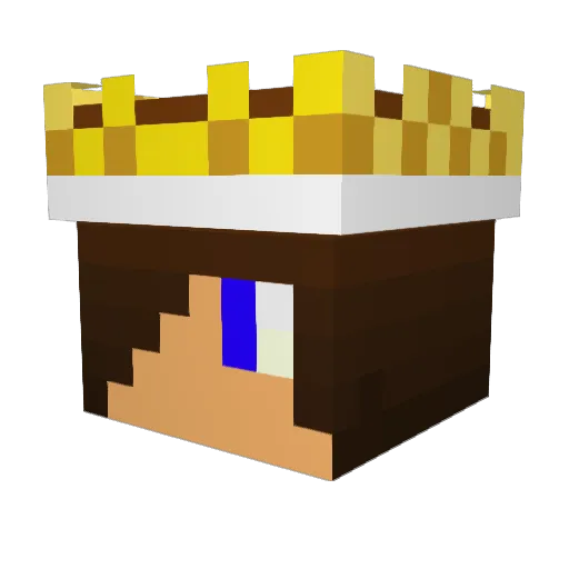 KYRUMMASTER Minecraft avatar head, 3D render
