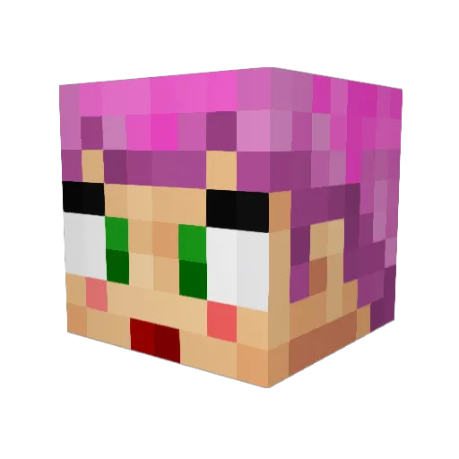KYTA34 Minecraft avatar head, 3D render