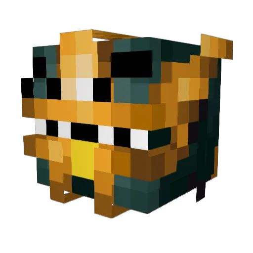 KYUKIKO Minecraft avatar head, 3D render