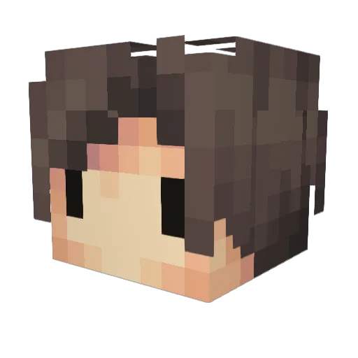 KYVTA Minecraft avatar head, 3D render