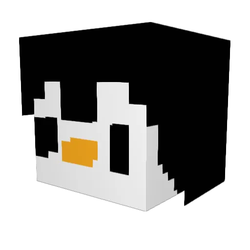 KYY_Cryptex Minecraft avatar head, 3D render