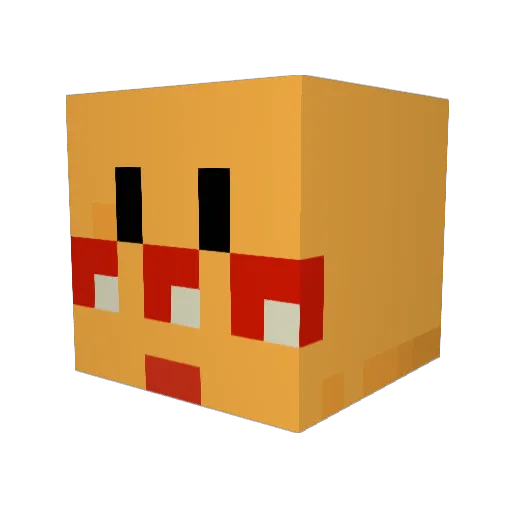 KY_CR4ZY Minecraft avatar head, 3D render