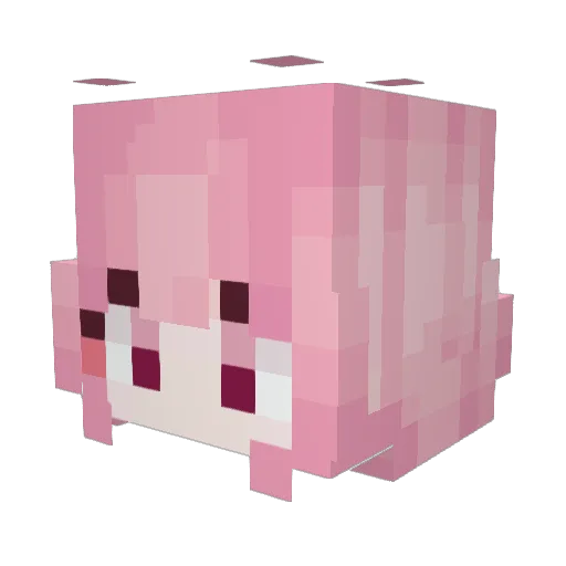 KZGtaye Minecraft avatar head, 3D render