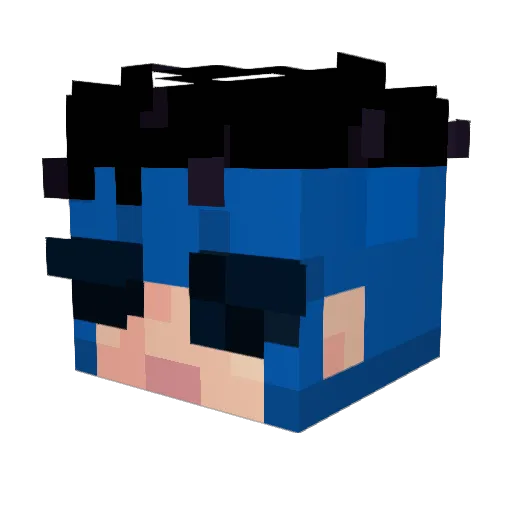 KZR40k Minecraft avatar head, 3D render