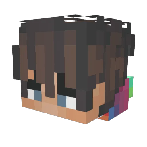 KZ_Yew Minecraft avatar head, 3D render