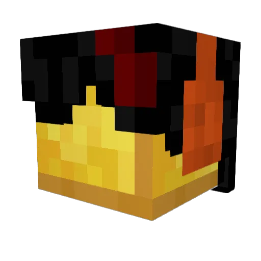KZiscool Minecraft avatar head, 3D render