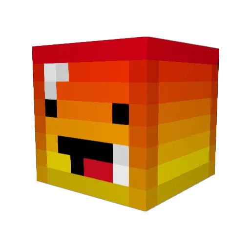 KZrH Minecraft avatar head, 3D render