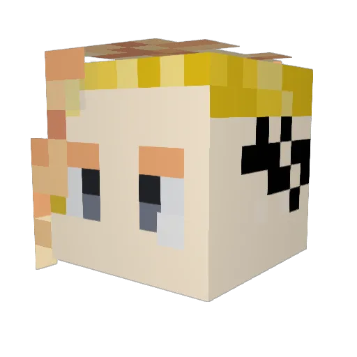 KZvilla Minecraft avatar head, 3D render