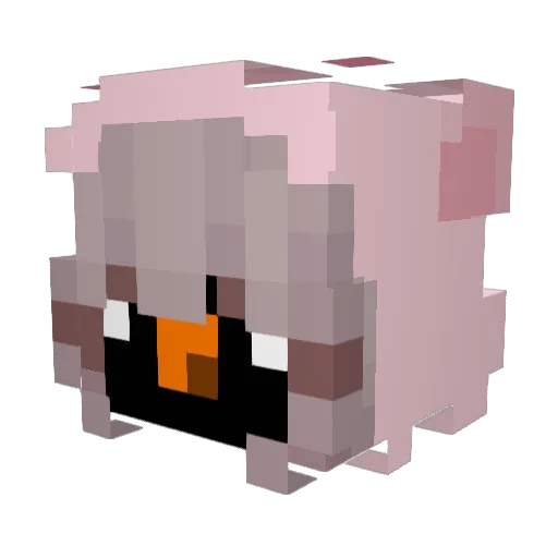 K_0_R_D Minecraft avatar head, 3D render