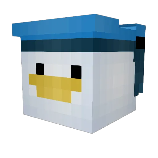 K_3_Y Minecraft avatar head, 3D render