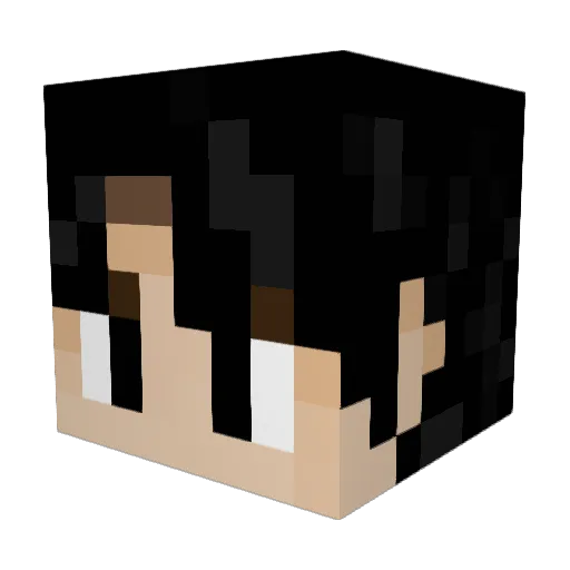 K_A_M_O_Y Minecraft avatar head, 3D render