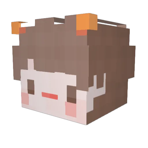 K_Bera Minecraft avatar head, 3D render