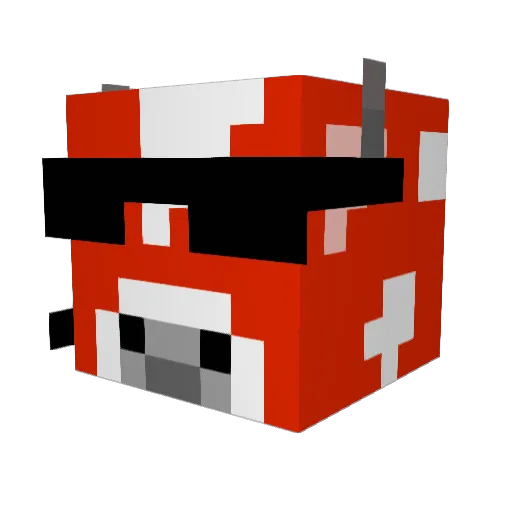K_Bud_ Minecraft avatar head, 3D render