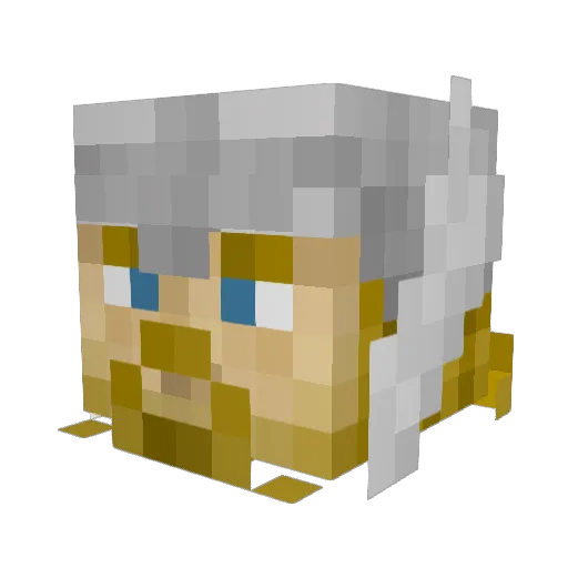 K_DOG101 Minecraft avatar head, 3D render