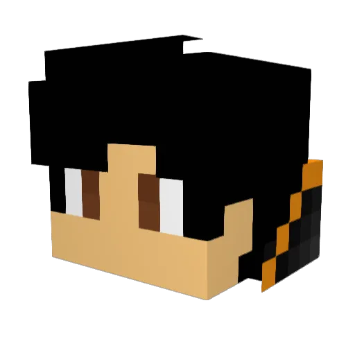 K_DOGGY_DOG Minecraft avatar head, 3D render