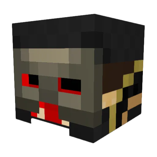K_De_On Minecraft avatar head, 3D render