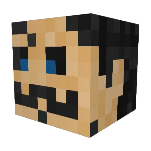 K_Doog Minecraft avatar head, 3D render