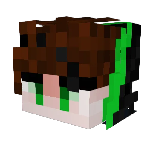K_Ende Minecraft avatar head, 3D render