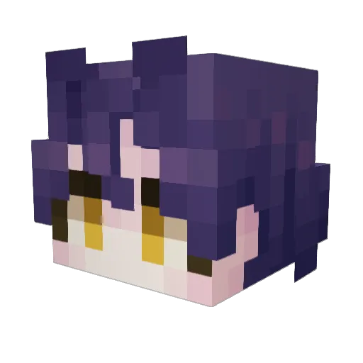 K_Enjoy Minecraft avatar head, 3D render