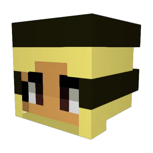 K_Fri Minecraft avatar head, 3D render