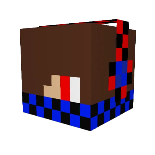 K_GarDen Minecraft avatar head, 3D render