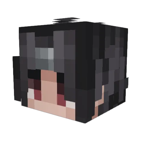K_Gueo Minecraft avatar head, 3D render