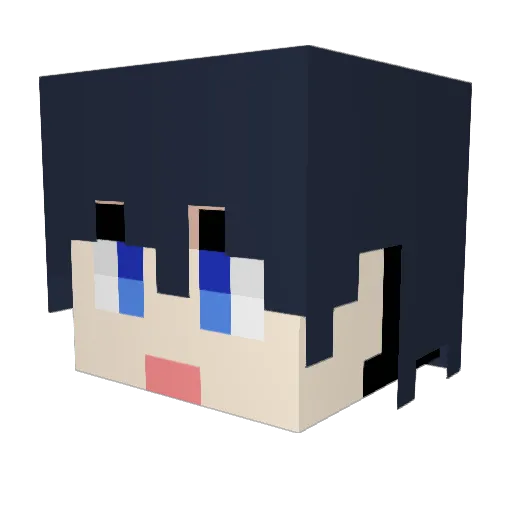 K_Gunk Minecraft avatar head, 3D render