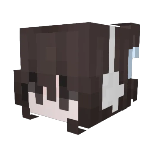 K_HEE Minecraft avatar head, 3D render