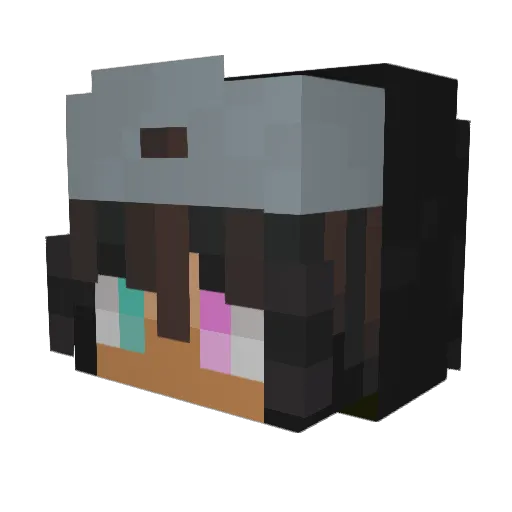 K_HNSY Minecraft avatar head, 3D render