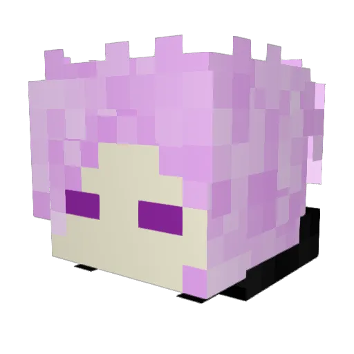 K_JUCK82220 Minecraft avatar head, 3D render