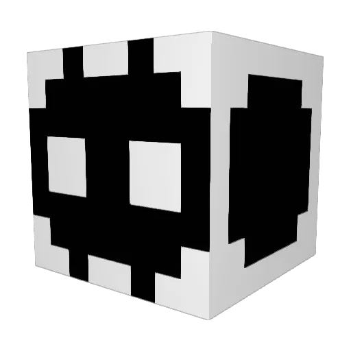 K_Jisa Minecraft avatar head, 3D render