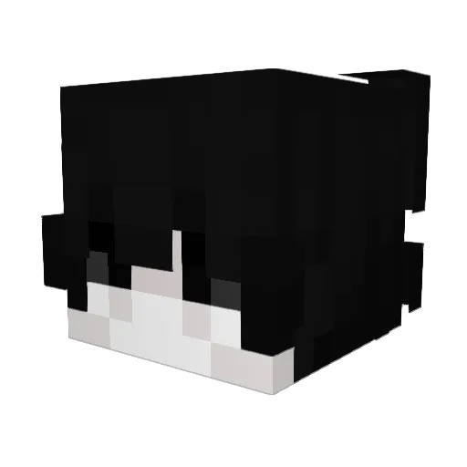 K_Kirara Minecraft avatar head, 3D render
