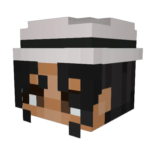 K_Lisek332 Minecraft avatar head, 3D render