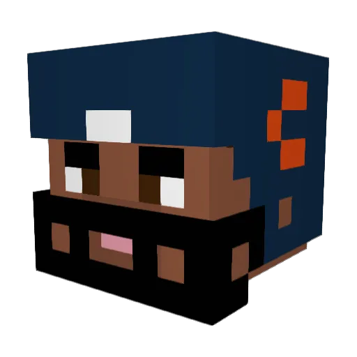 K_Mack52 Minecraft avatar head, 3D render