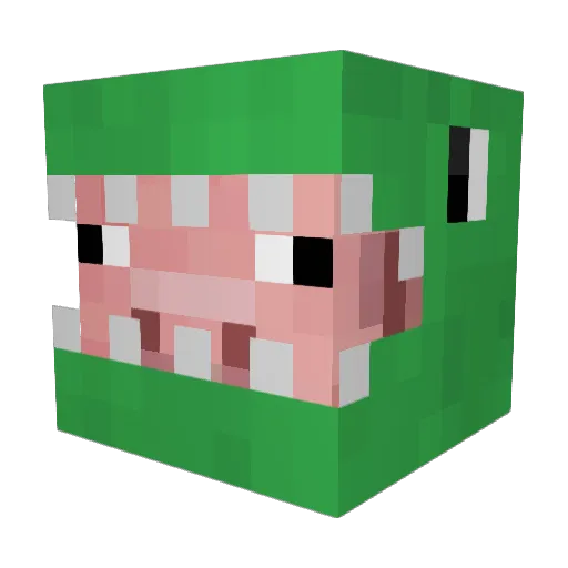 K_Mandu Minecraft avatar head, 3D render