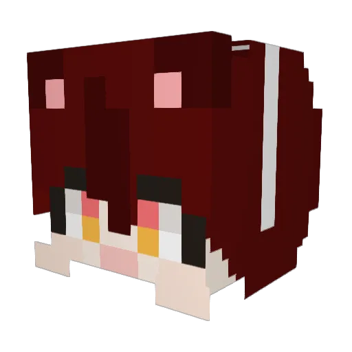 K_Nutella Minecraft avatar head, 3D render