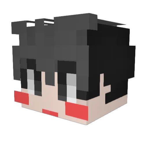 K_SeungChan Minecraft avatar head, 3D render