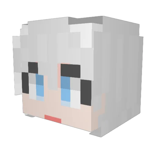 K_Zedd Minecraft avatar head, 3D render