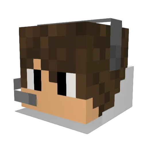 K_ar1m Minecraft avatar head, 3D render